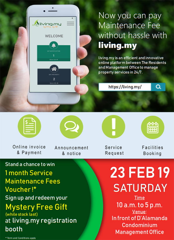 Living.my : Pay your Maintenance Fee without hassle - anytime, anywhere!