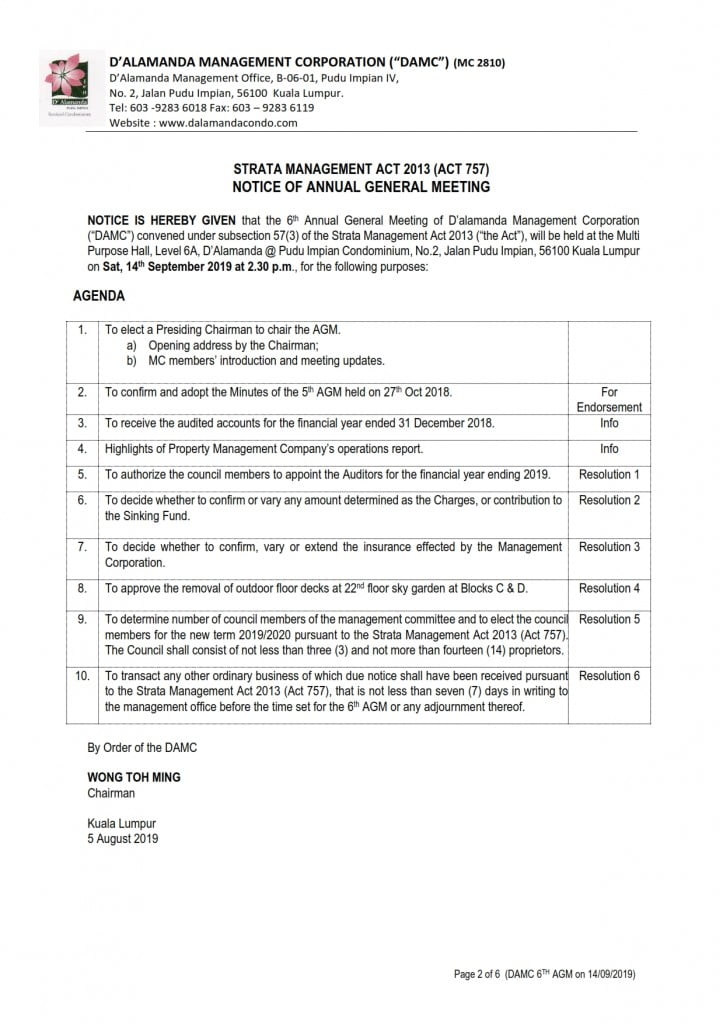 6th AGM Notice 14.09.19 (Page 2)